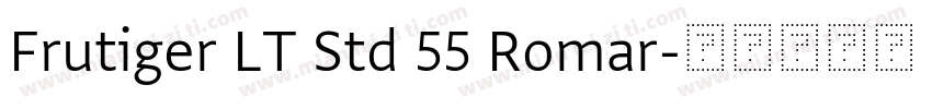 Frutiger LT Std 55 Romar字体转换